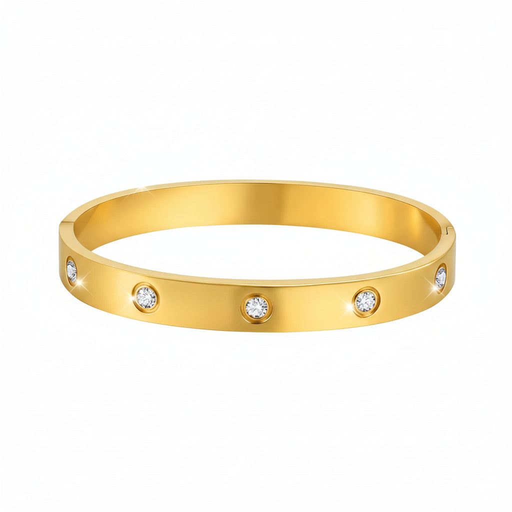 uxe Sparkle CZ Open Bangle