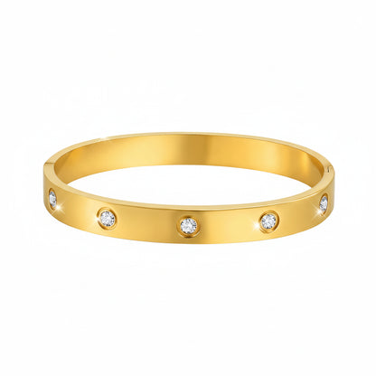 uxe Sparkle CZ Open Bangle