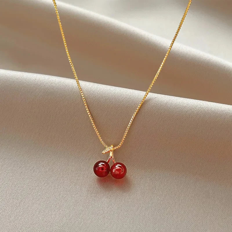 Cherry Sparkle Necklace - R&N 