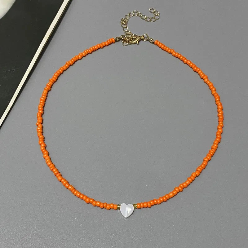 Colorful Heart Beads Choker - R&N 