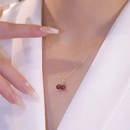 Cherry Sparkle Necklace - R&N 
